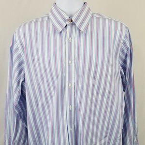 J MCLAUGHLIN Striped Button Front Long Sleeve